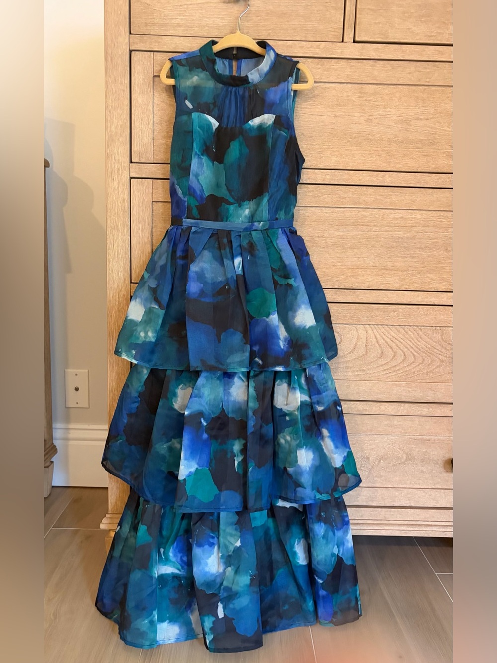 Speechless Girls Teal & Blue Tiered Formal Dress